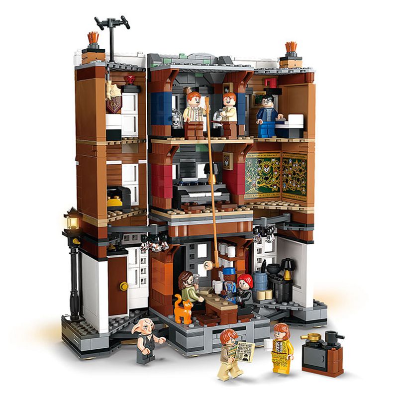 Harry Potter Magic World Grimmauld Place Brick Model Modular Building Blocks Hot Movie Street View Kids Toy