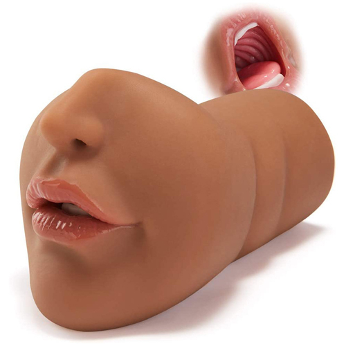 Sex Doll Pocket Pussy Male Masturbators with Lifelike Face  Realistic Textured Mouth Vagina Masturbator Deep Throat Oral Adult Sex Toys Sensory Toys for Men Masturbation Orgasm 1.5 lbs