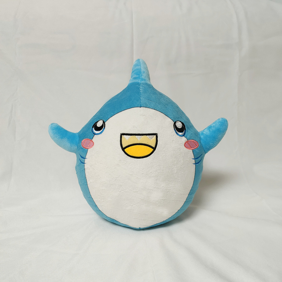 (Shark-30*35cm) Pillow Stuffed Lankybox Shark Plush Doll Kids Toys