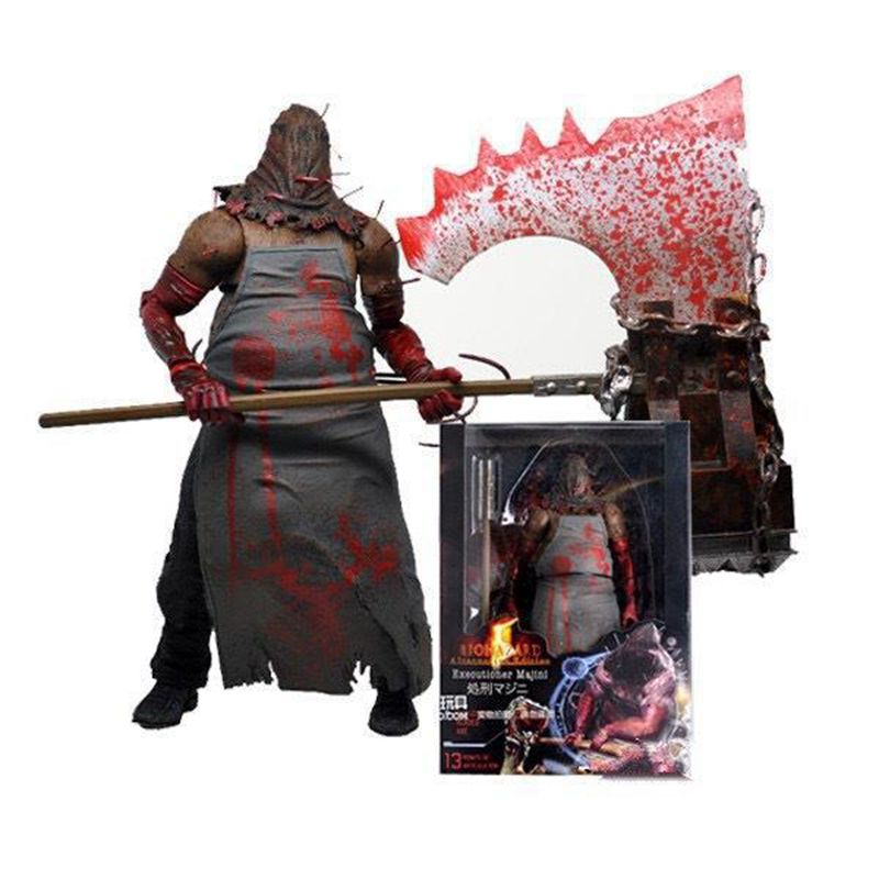 Resident Evil Zombie Butcher Model Anime Toy Sculpture Collection