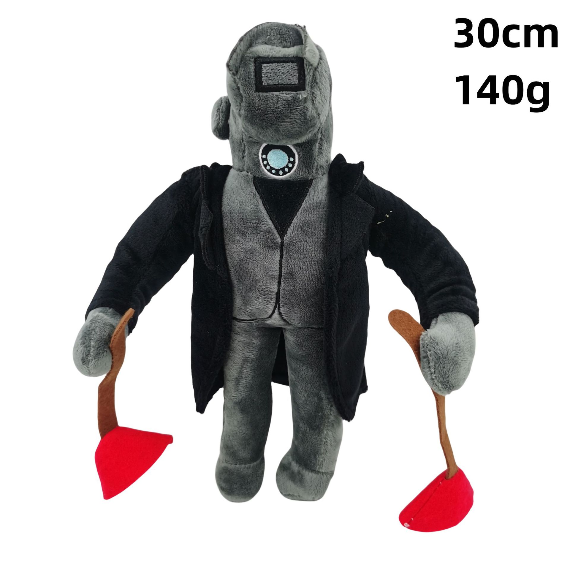 (6Pcs) Skibidi Toilet Plush Toy Short Plush Cool Soft Doll Gift for Kids