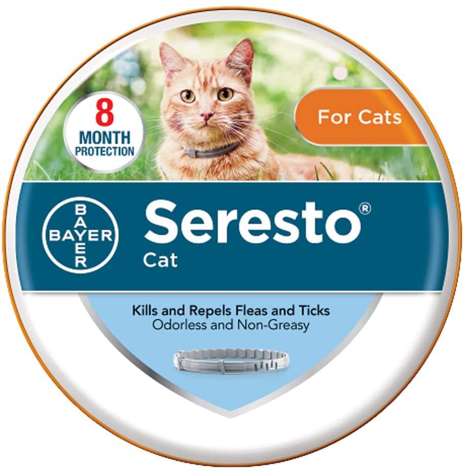 (For Cat 38cm) Seresto Adjustable Pet Anti Flea Tick Neck Collar for Kittens and Dogs Pet Protection