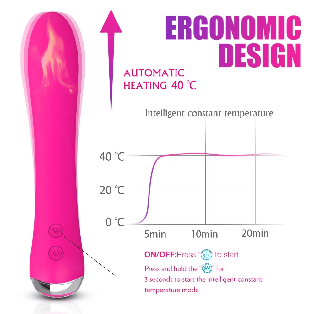 (Pink) Adlut Sex Toy Vibrators for Woman Silicone Waterproof Wand Massager Ergonomic Design Sex Toy Multi Vibrating Modes Rabbit Vibrator G-spot Stimulator