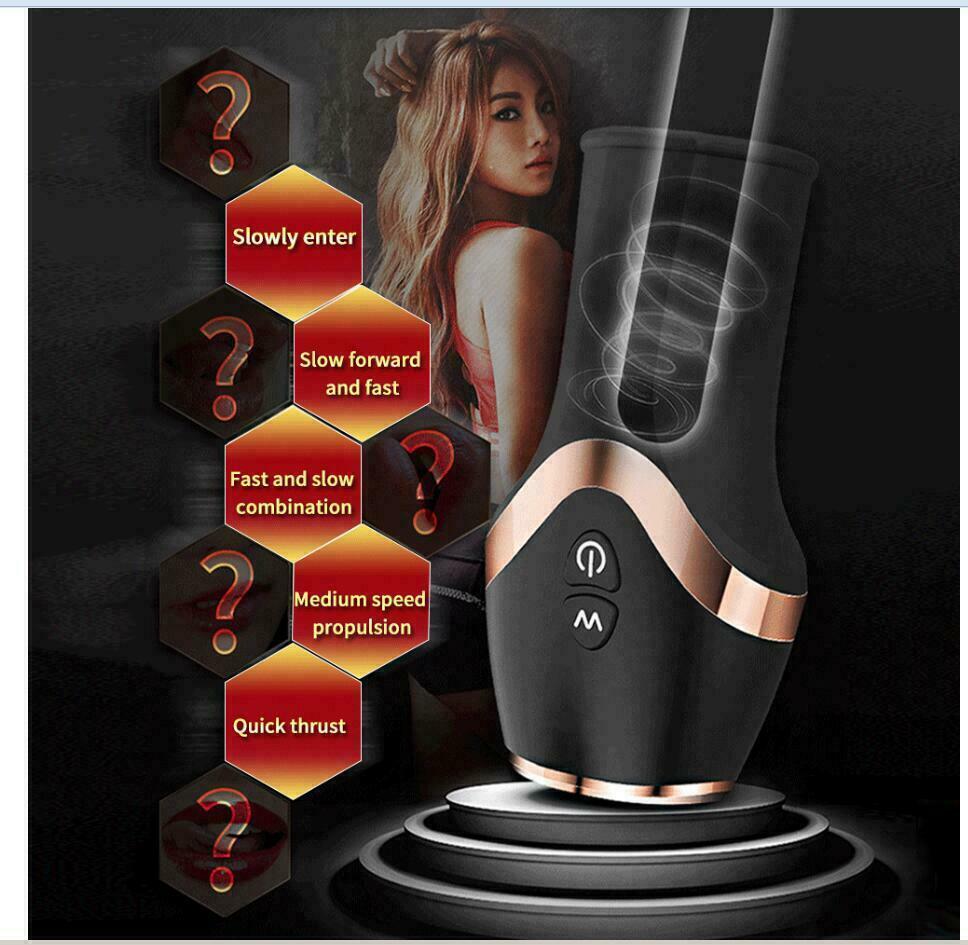 Pocket Pussy Automatic Handsfree Male Masturbator Cup Stroker Vibrator Massager Sex Toy for Men