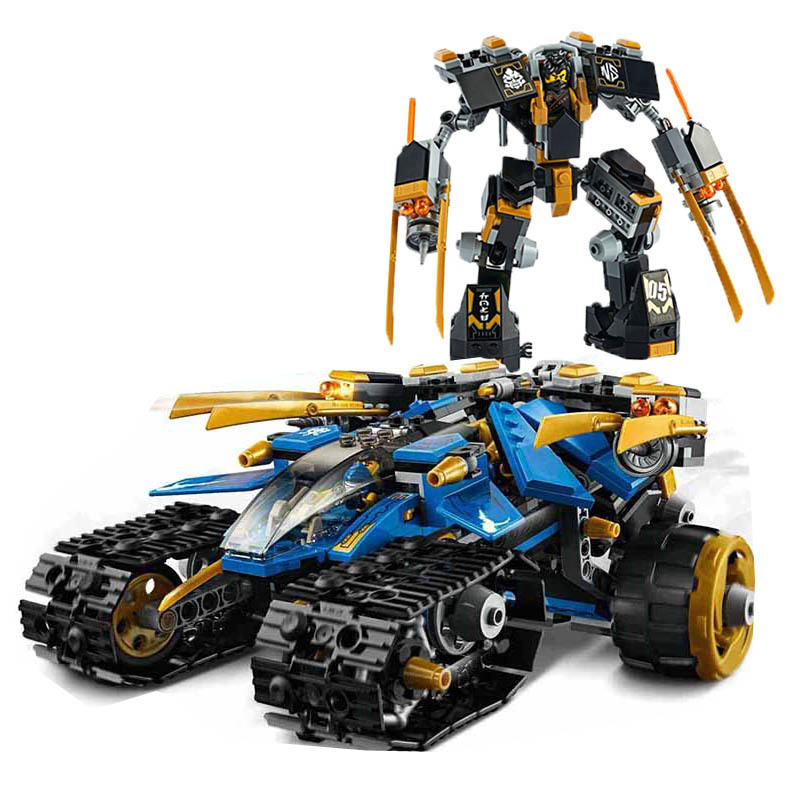 NINJAGO Legacy Thunder Raider Ninja Mech Adventure Toy Building Kit DIY Construction  Building Blocks Bricks Set for Boy Girl Kid Compatible with Lego