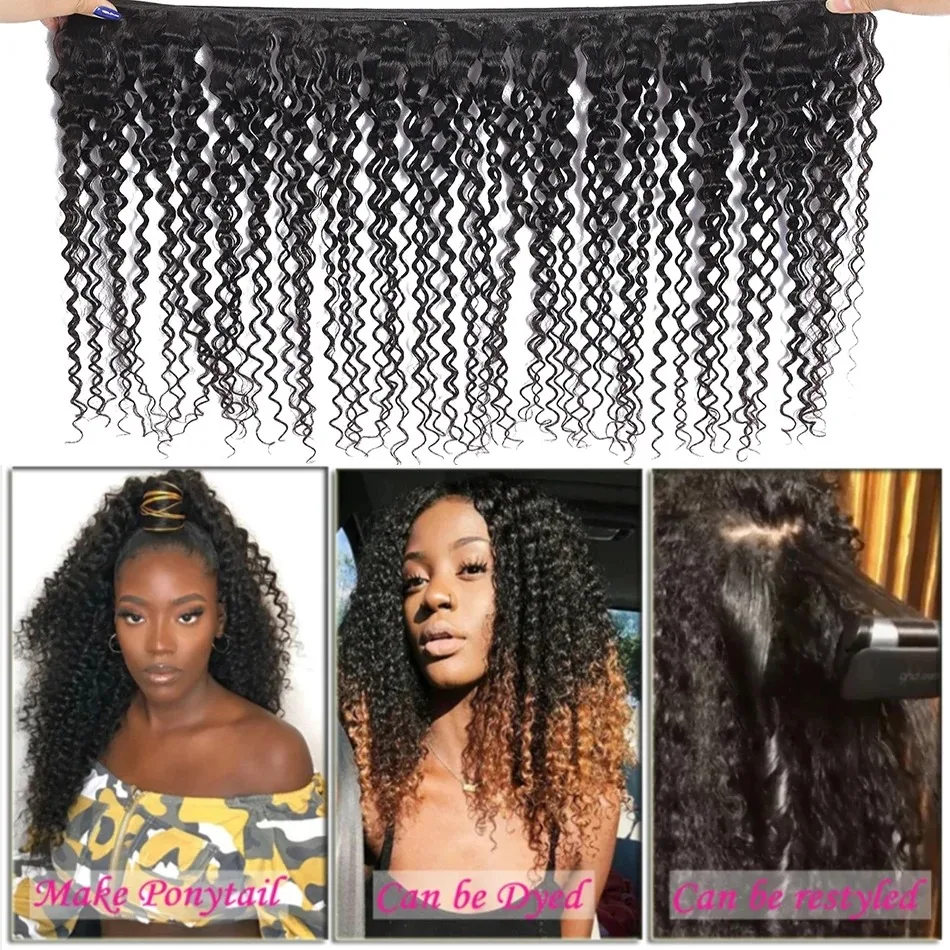 (1 pc 8 inches) Mongolian Afro Kinky Curly Bundles 1PCS 3PCS 4PCS Human Hair Extensions 100 Percent Unprocessed Virgin Human Hair Weave Bundles Jerry Curl