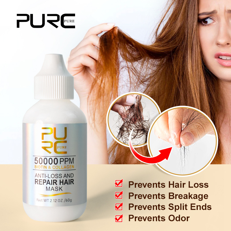 PURC Hair Mask Professional Hair Loss Treatment Cream Collagen Keratin Straightening Dry Repair Damaged Smoothing Nourishing Magic Hair Care Masks