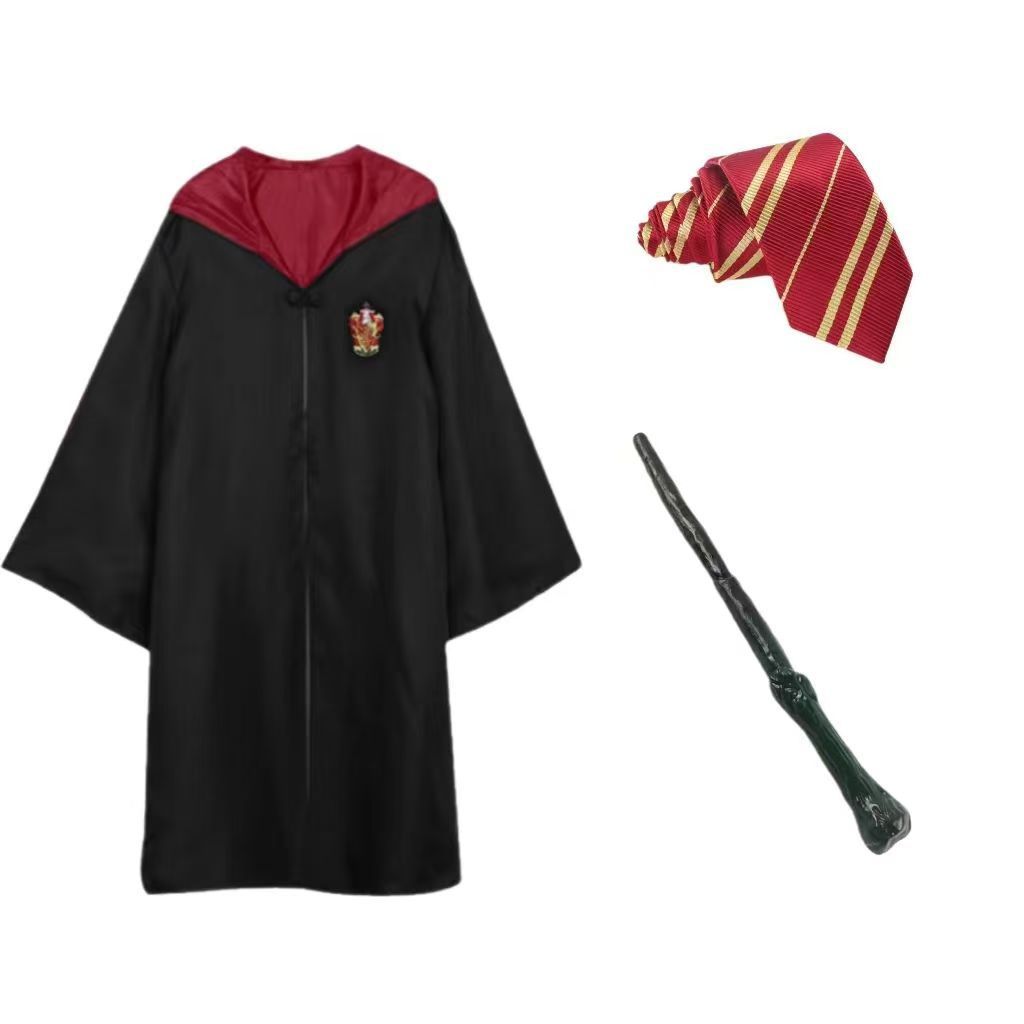 (Kids 115cm) Gryffindor  Magic College Uniform For Kids Adult Cloak Sweater Heromions Cosplay Halloween Costume