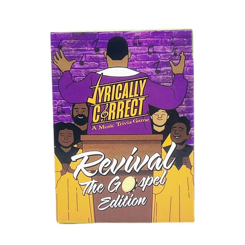 Lyrically Correct Revival The Gospel Family Party Games Music Card Game Adult Game Night Music Themed Perfect for Music Lovers Travel Games