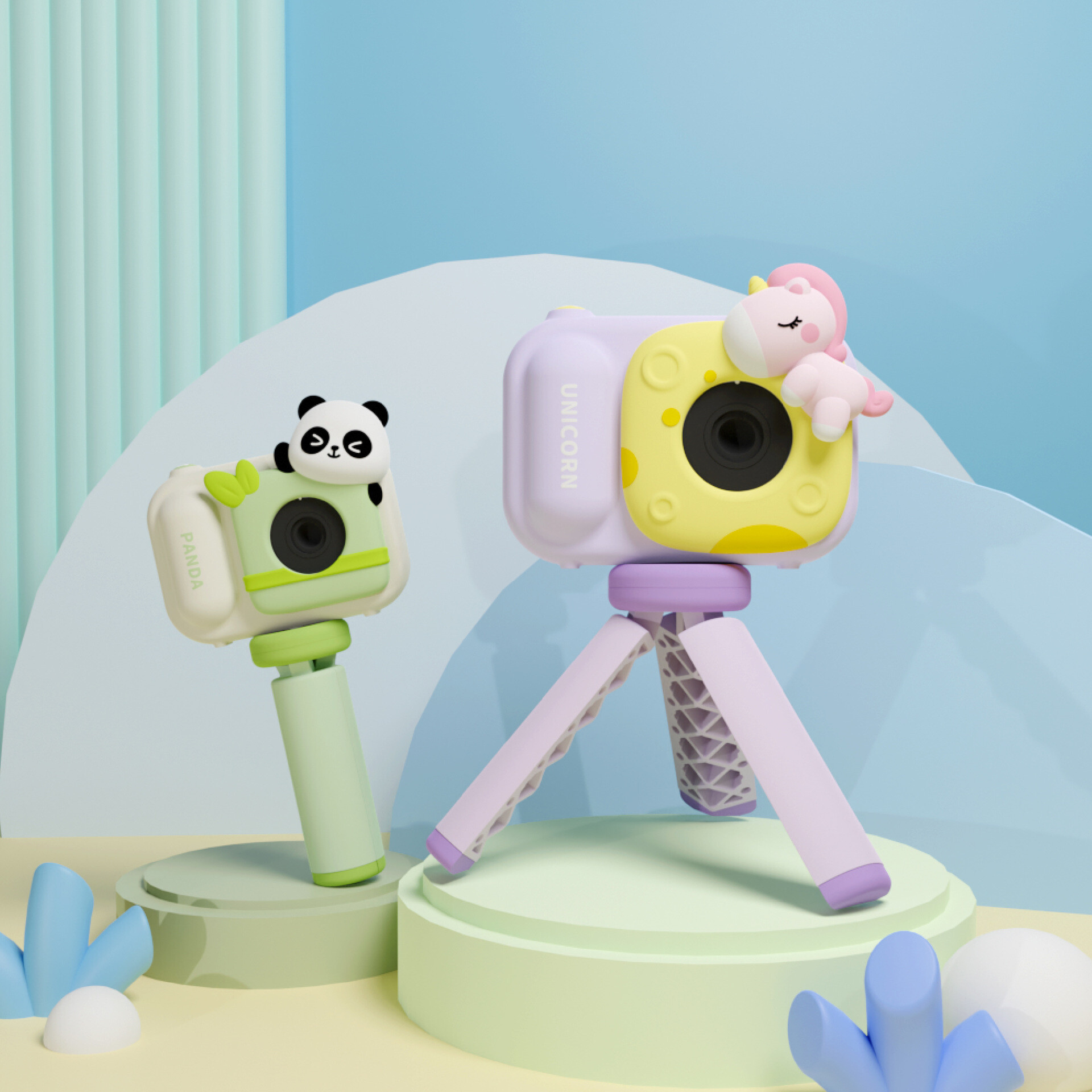 Kids Camera with Tripod Kid Camera Toys Dual Camera Instant Print