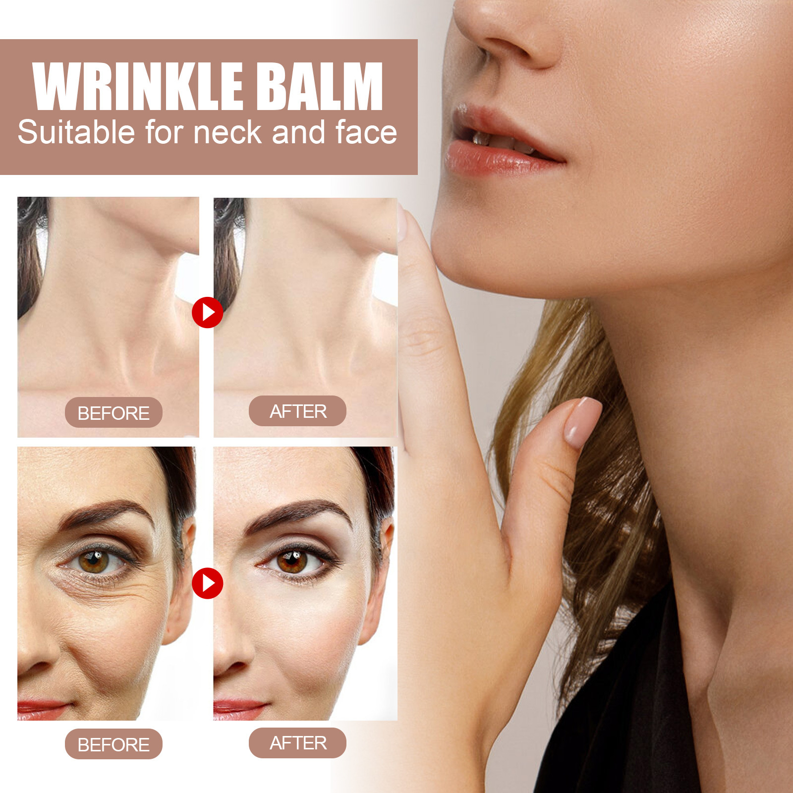 (1pc) Wrinkle Bounce Multi Balm Stick Fade Fine Lines Nourish Brighten Moisturize Face Cream Lifting Firming Tightening Collagen Stick Korean Cosmetics Skin Care