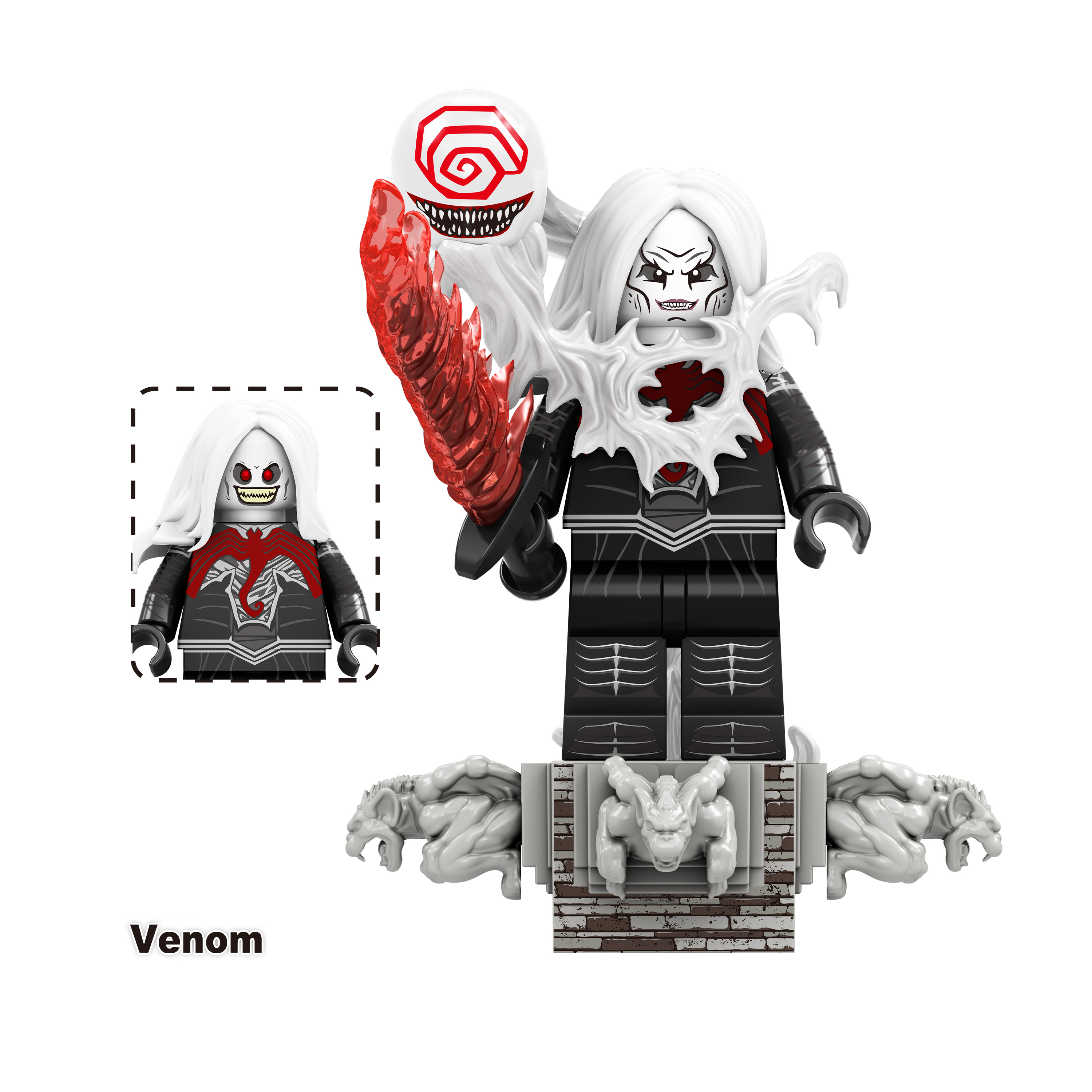 8PCS Avengers Venom Eddie Brock Mini Figure Super Hero Building Blocks Minifigures Set Kids Toys Fit Lego