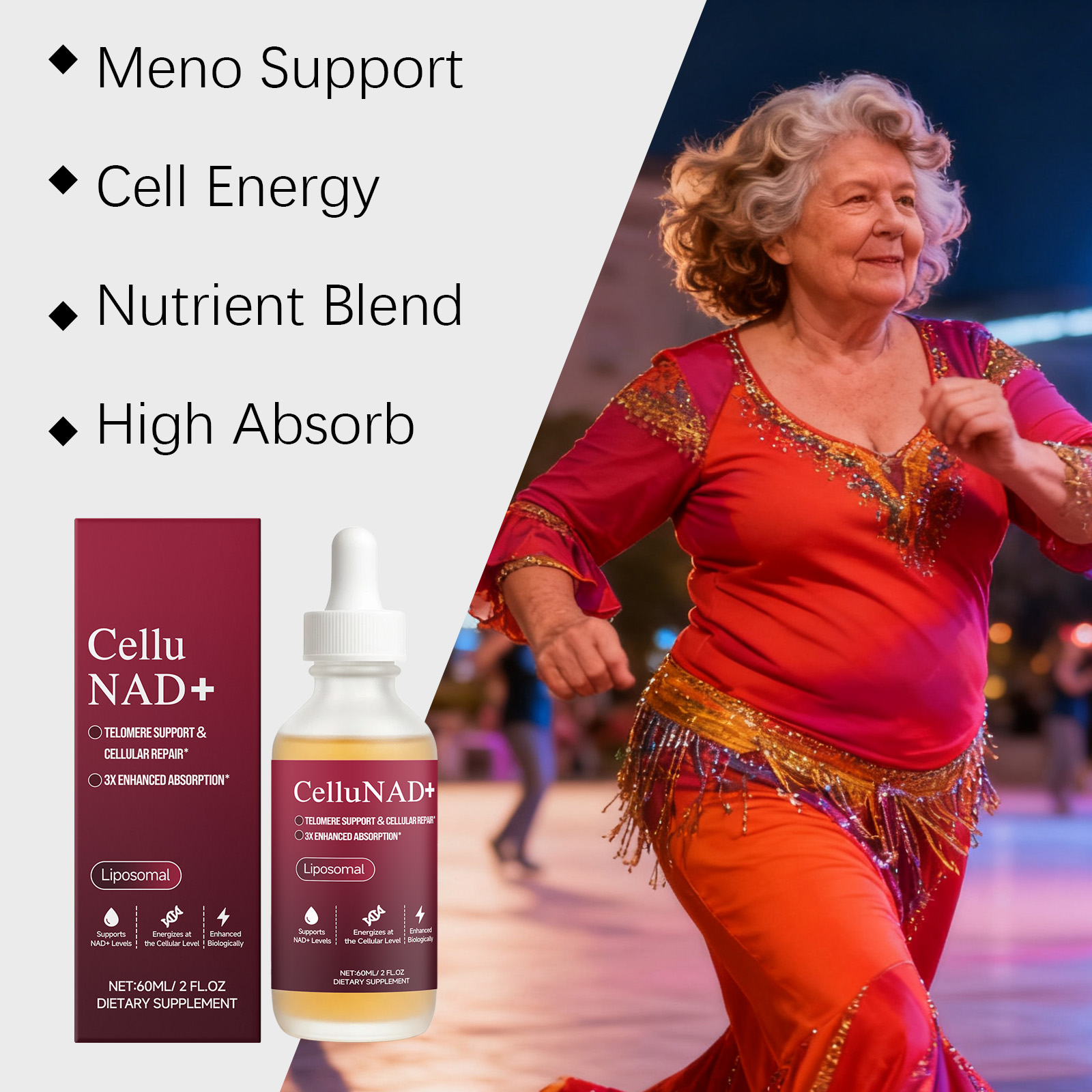 Feminine Care Drops - Mild Formula for Women's Health, Daily Vitality & Comfort Nutritional Supplement 60ml