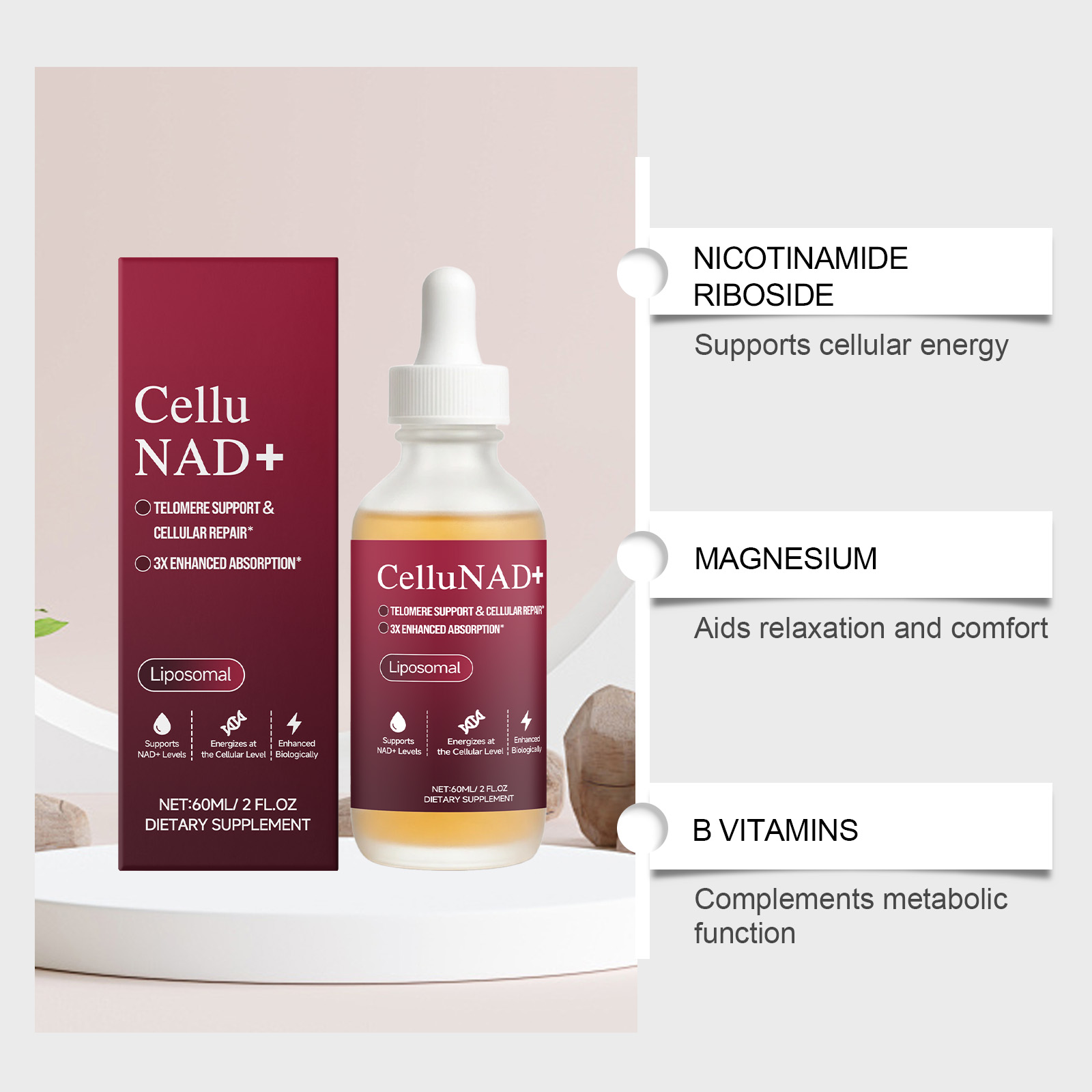 Feminine Care Drops - Mild Formula for Women's Health, Daily Vitality & Comfort Nutritional Supplement 60ml