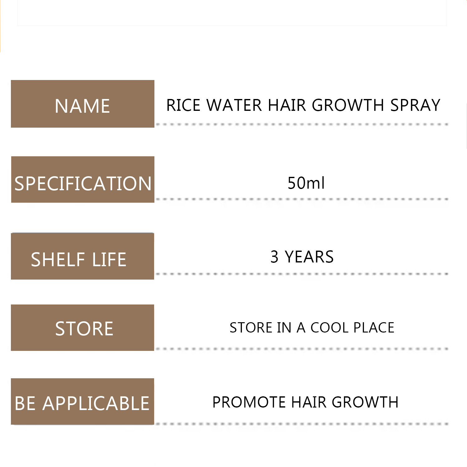 Lanthome Rice Water Hair Spray Nourishing Strengthening Smoothing For Dry Damaged Hair Daily Scalp And Strand Care 50ml