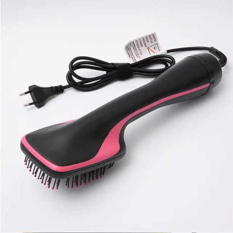 One Step Hair Dryer & Volumizer Professional Straightening Curling Paddle Brush 2 In 1 Air Cushion Brush For Women Hot Air Brush