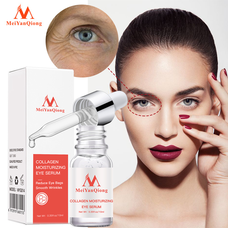 Collagen Eye Serum Moisturizing Firming Smoothing For Fine Lines And Dryness Daily Eye Massage Care 12ml