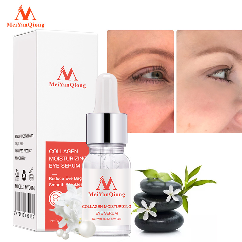 Collagen Eye Serum Moisturizing Firming Smoothing For Fine Lines And Dryness Daily Eye Massage Care 12ml