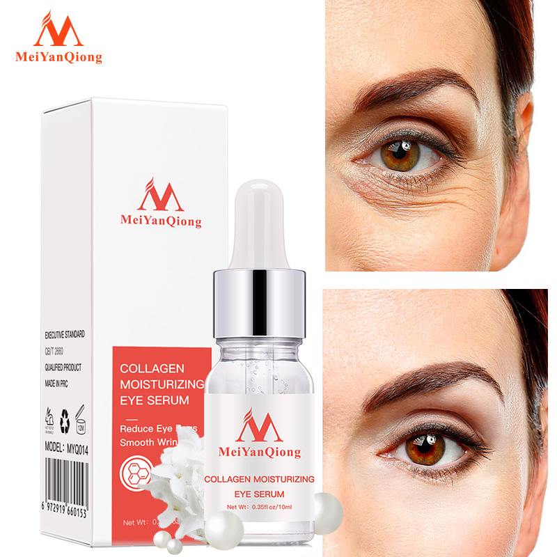 Collagen Eye Serum Moisturizing Firming Smoothing For Fine Lines And Dryness Daily Eye Massage Care 12ml