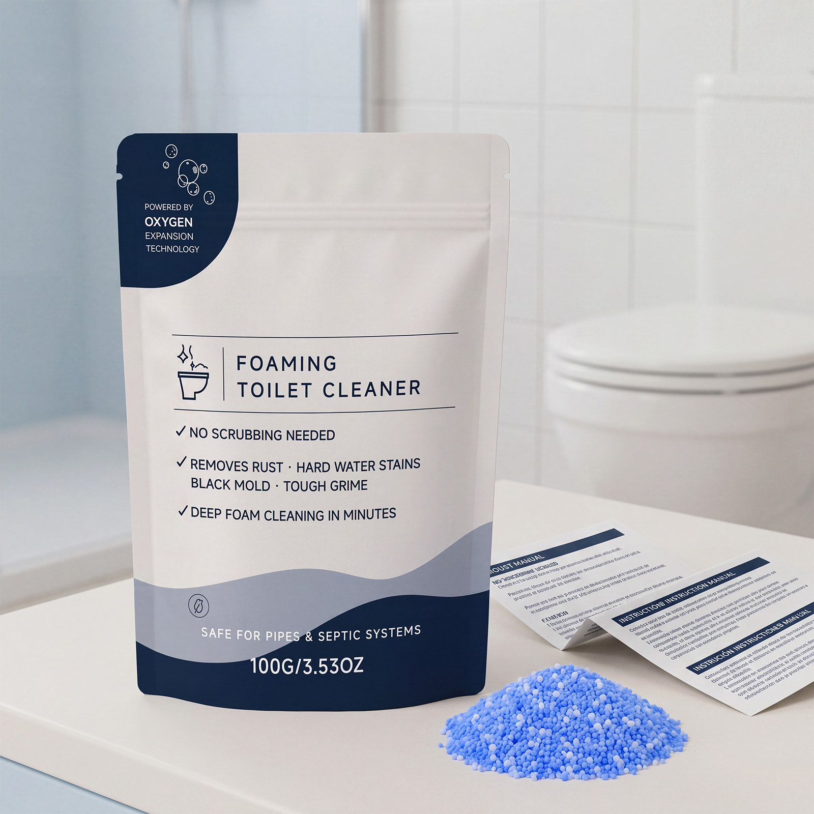 Foam Toilet Cleaner Stain Purify Clean Yellow Stain Reduce Odor Remove Scale Fragrance Restroom Closestool