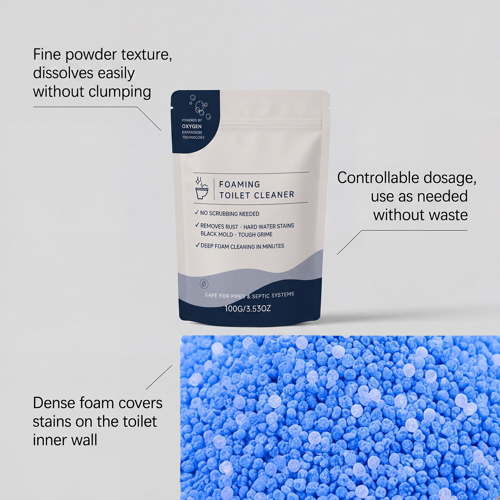 Foam Toilet Cleaner Stain Purify Clean Yellow Stain Reduce Odor Remove Scale Fragrance Restroom Closestool