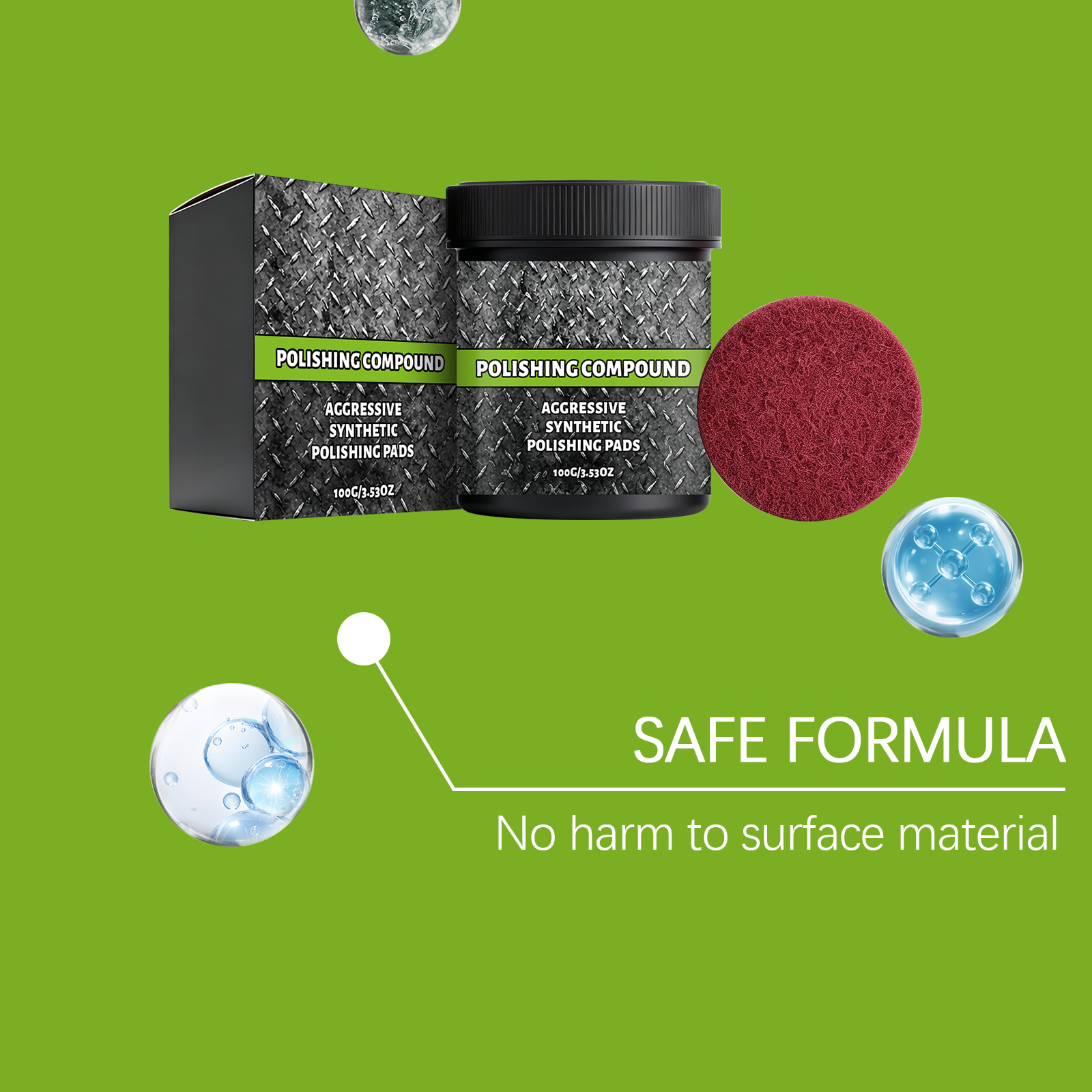 Polishing Paste Effective Bright Easy Use No Tools Mild Texture Long Last Shine Multi Material Fit