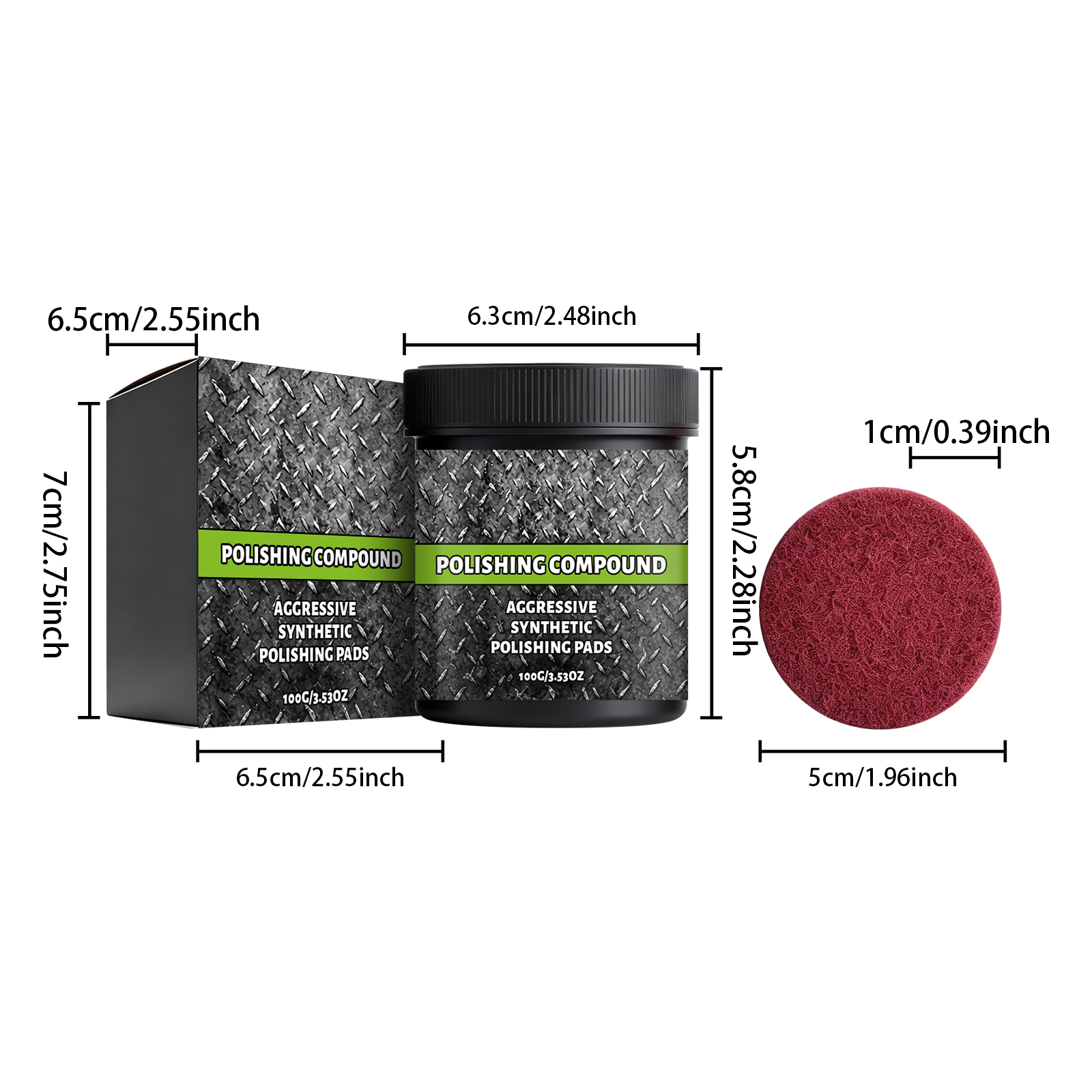 Polishing Paste Effective Bright Easy Use No Tools Mild Texture Long Last Shine Multi Material Fit