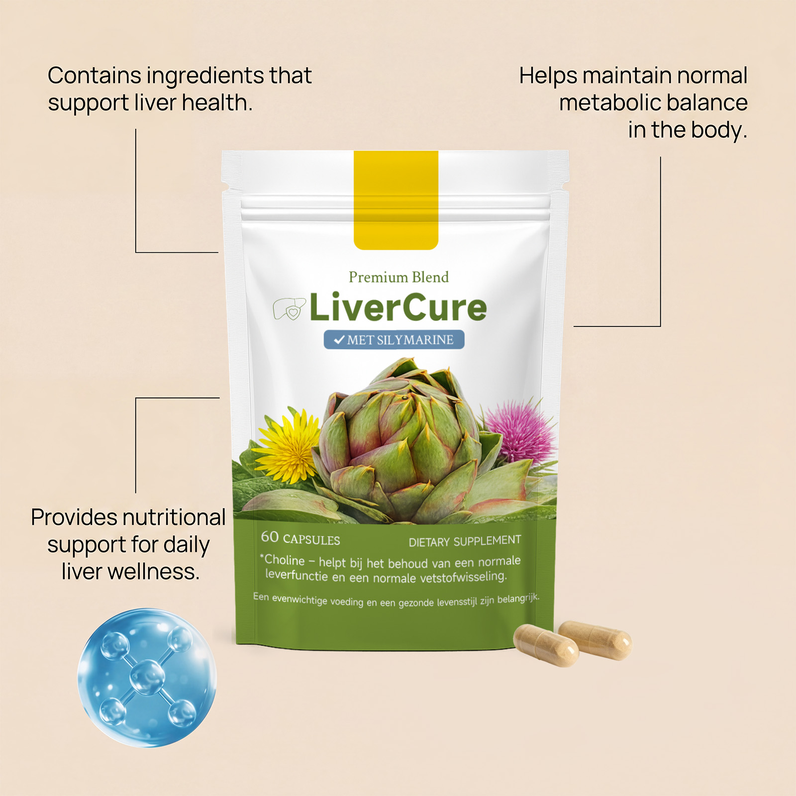 Liver Care Nutrition Capsules Help Support Nourish Repair Maintain Normal Physiological Function Of Human Liver Organs