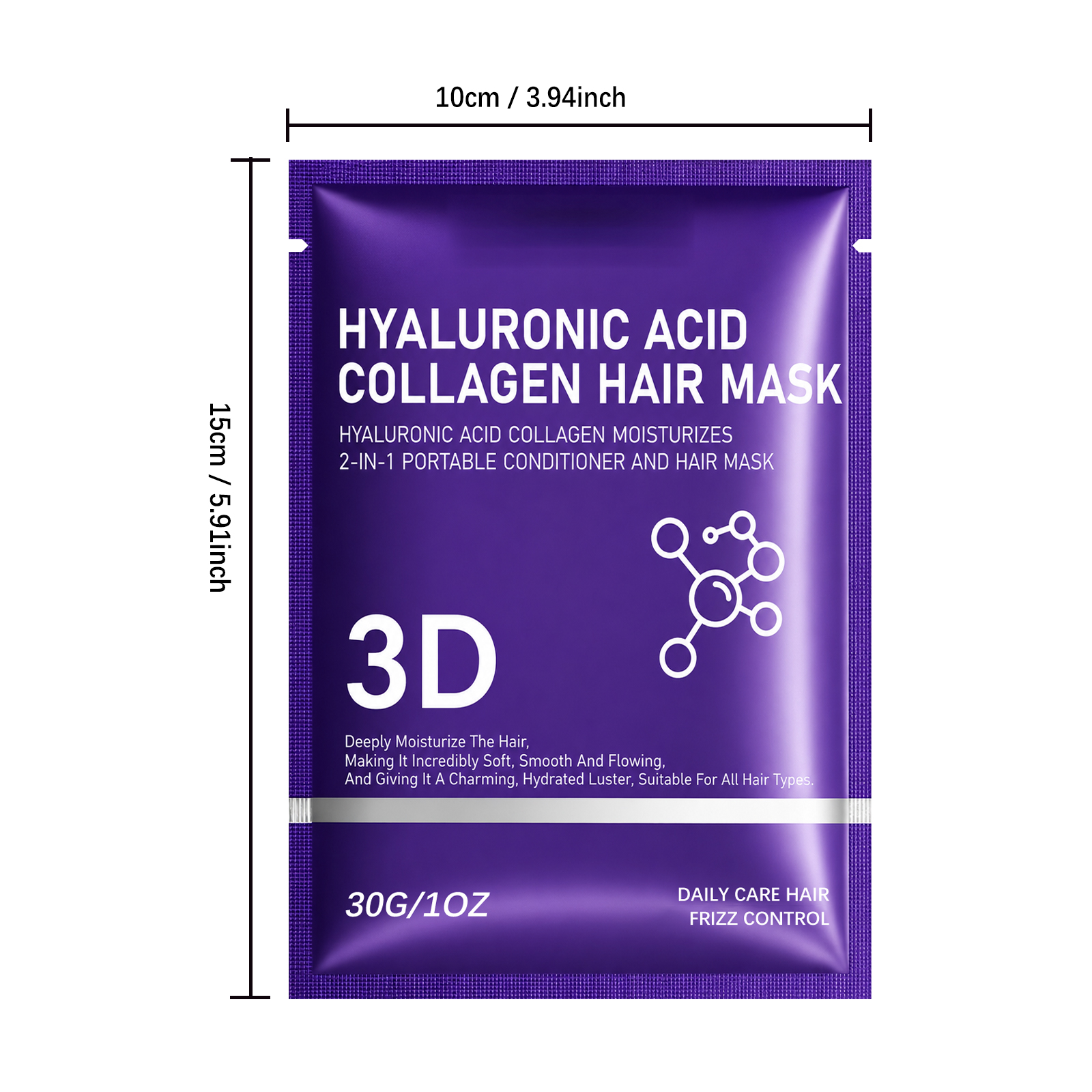 Hyaluronic Acid Moisturizing Hair Mask Nourish Dry Hair Hydrate Soften Repair Damaged Hair Strands Care Scalp And Tresses