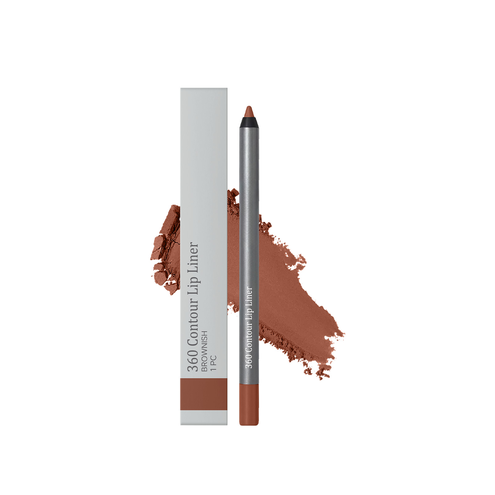 Brown Waterproof Lip Liner Pen Vivid Color Silky Smudge Proof Natural Lightweight Plump Lip Cosmetic