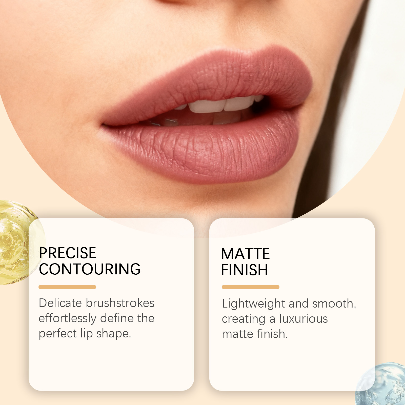 (Purple) Brown Waterproof Lip Liner Pen Vivid Color Silky Smudge Proof Natural Lightweight Plump Lip Cosmetic