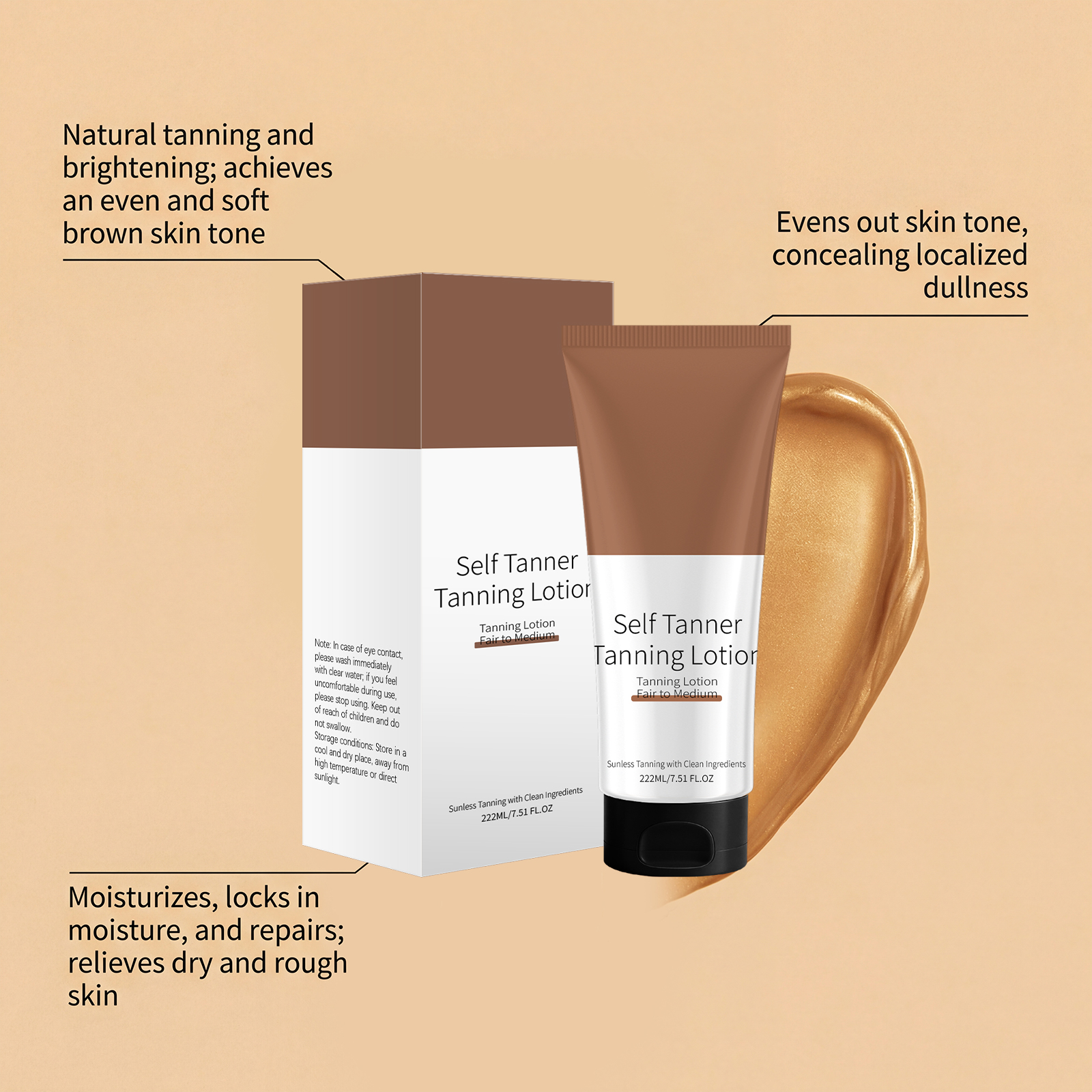 Tanning Skin Lotion Zero One Light Non Sticky Glossy Hydrating Outdoor Body Smear Cream Care Moisturizing Gentle