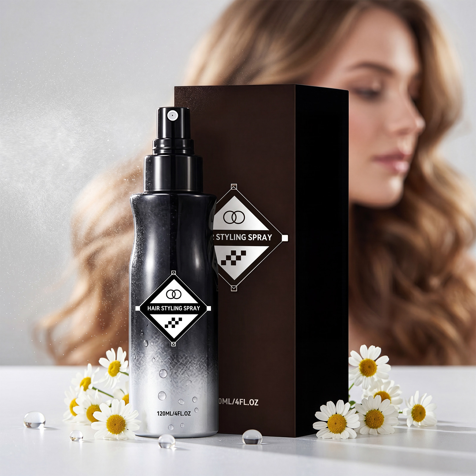 No Rinse Volumizing Styling Spray Natural Fluffy Soft Shiny Easy Manageable Human Hair Tresses Locks