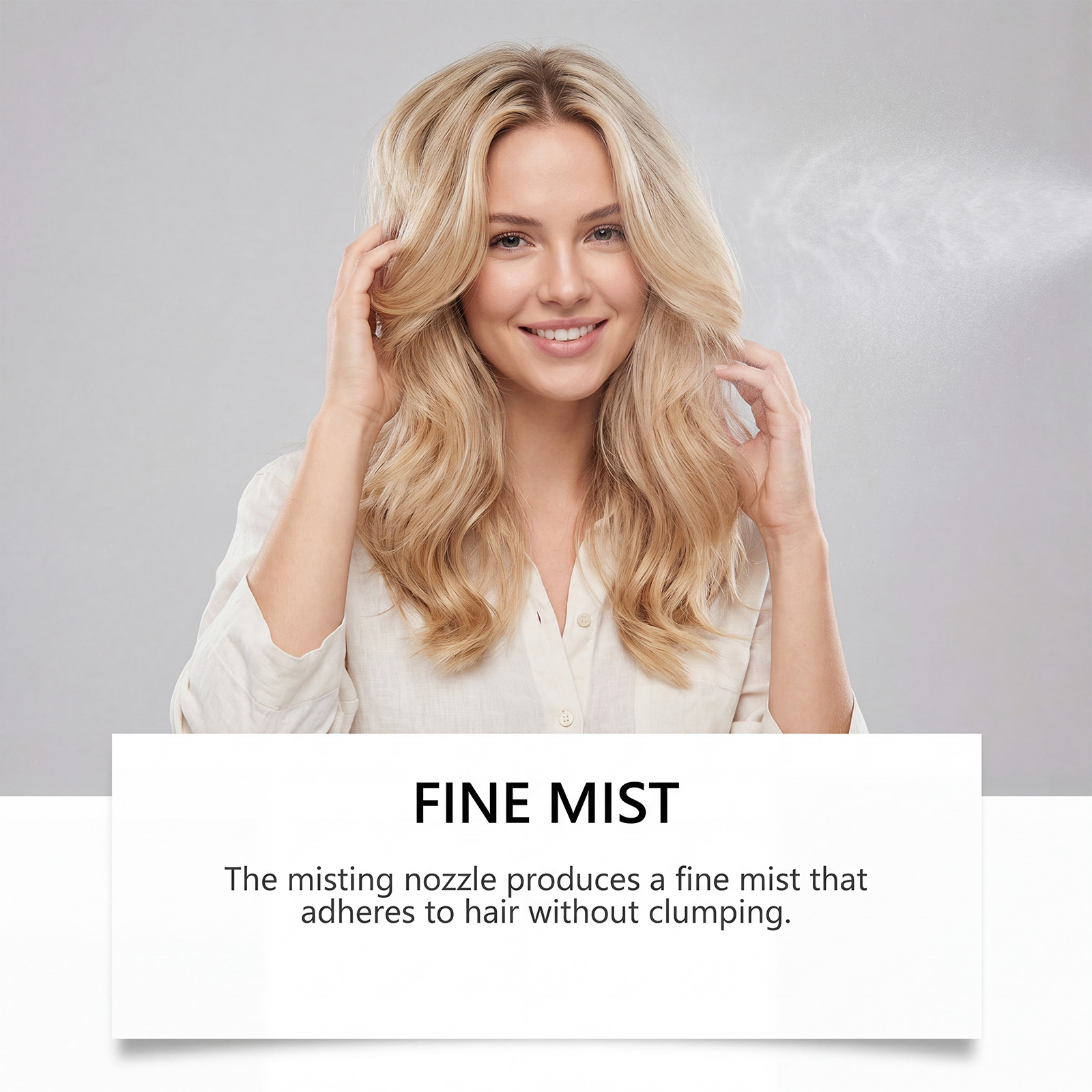No Rinse Volumizing Styling Spray Natural Fluffy Soft Shiny Easy Manageable Human Hair Tresses Locks