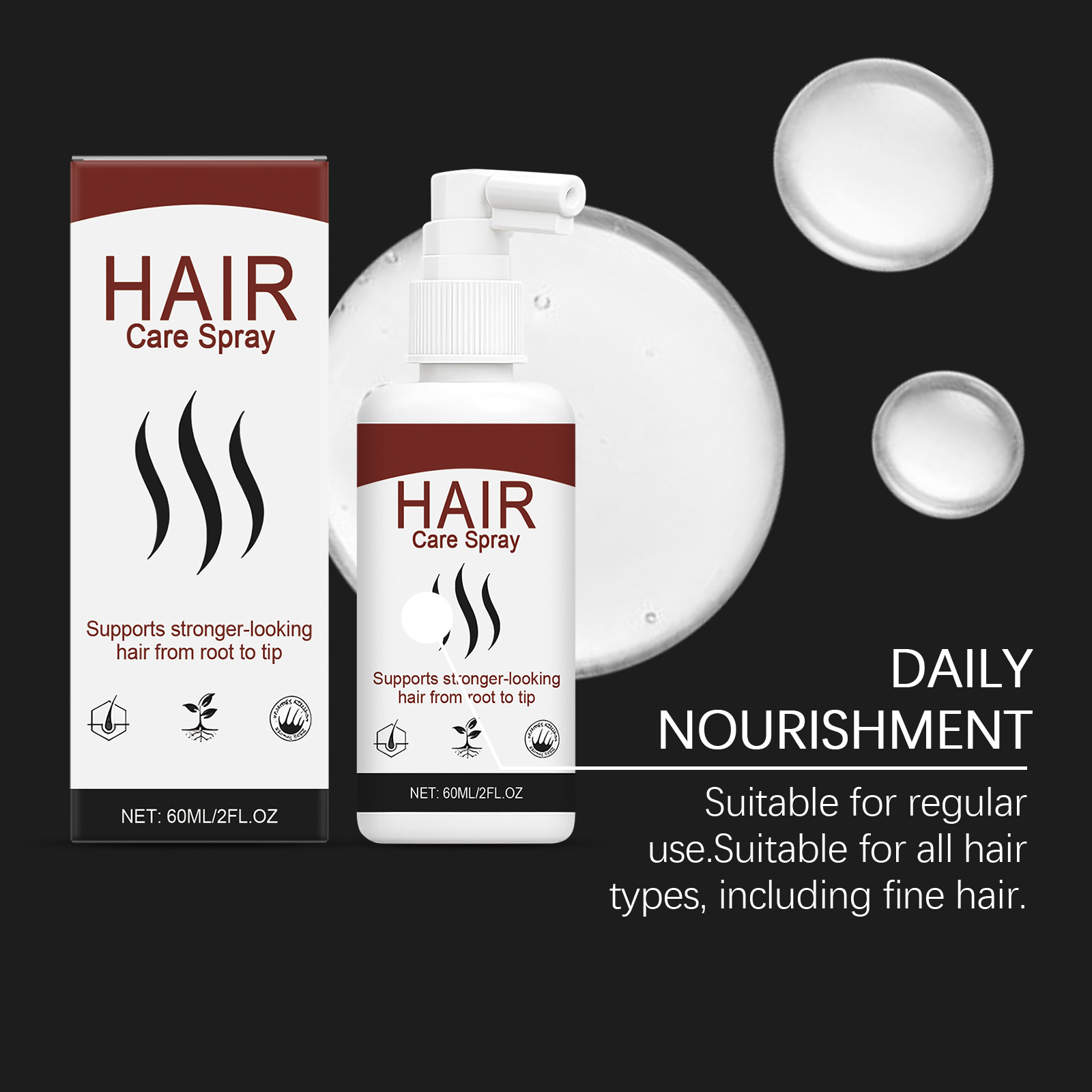 Hair Essence Voluminous Soft Light Hydrating Nourish Scalp Hair Root Care