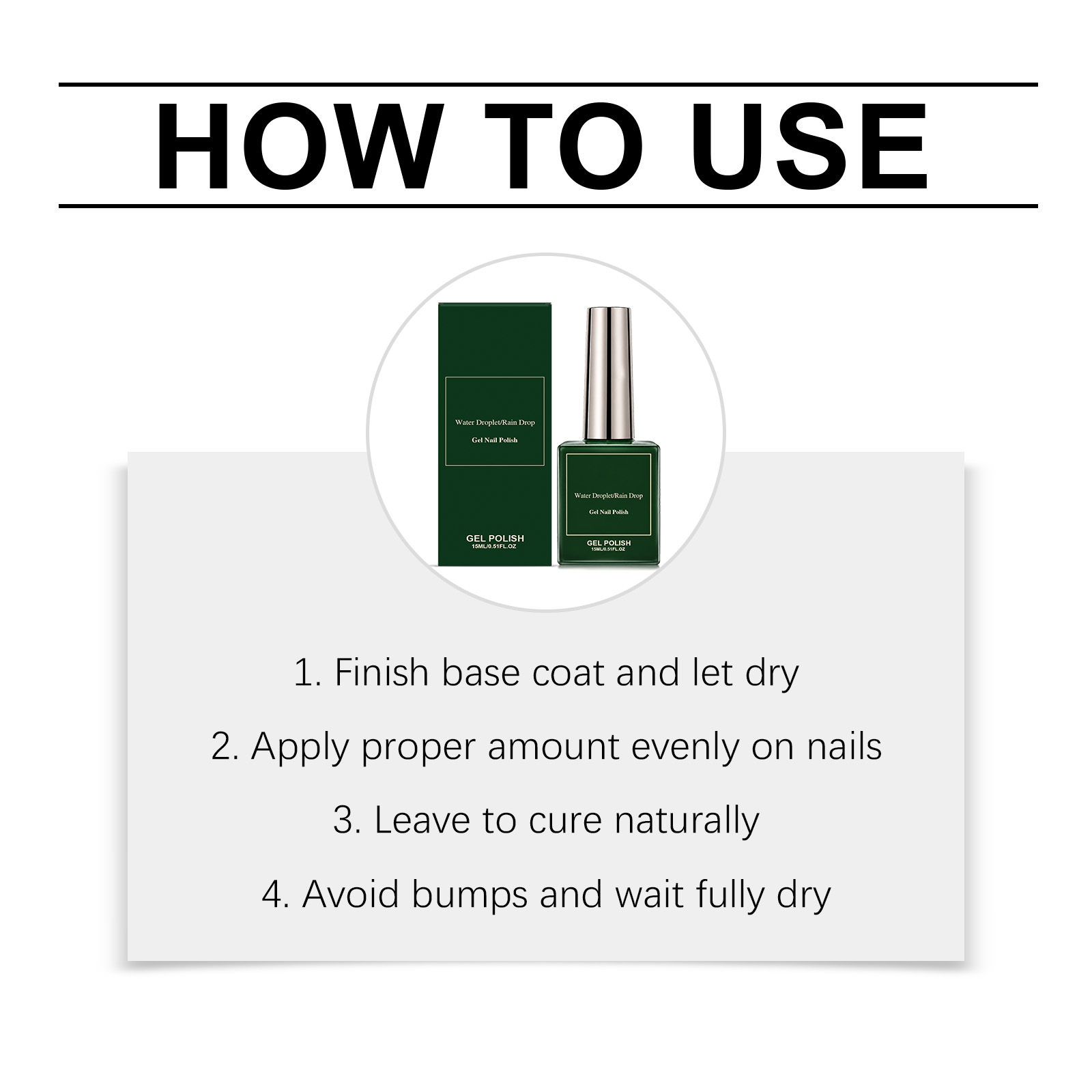 Drop Gel Nail Polish Long Lasting No Fade Quick Dry Formula Decorate Bright Nail Surface Daily Manicure Tools