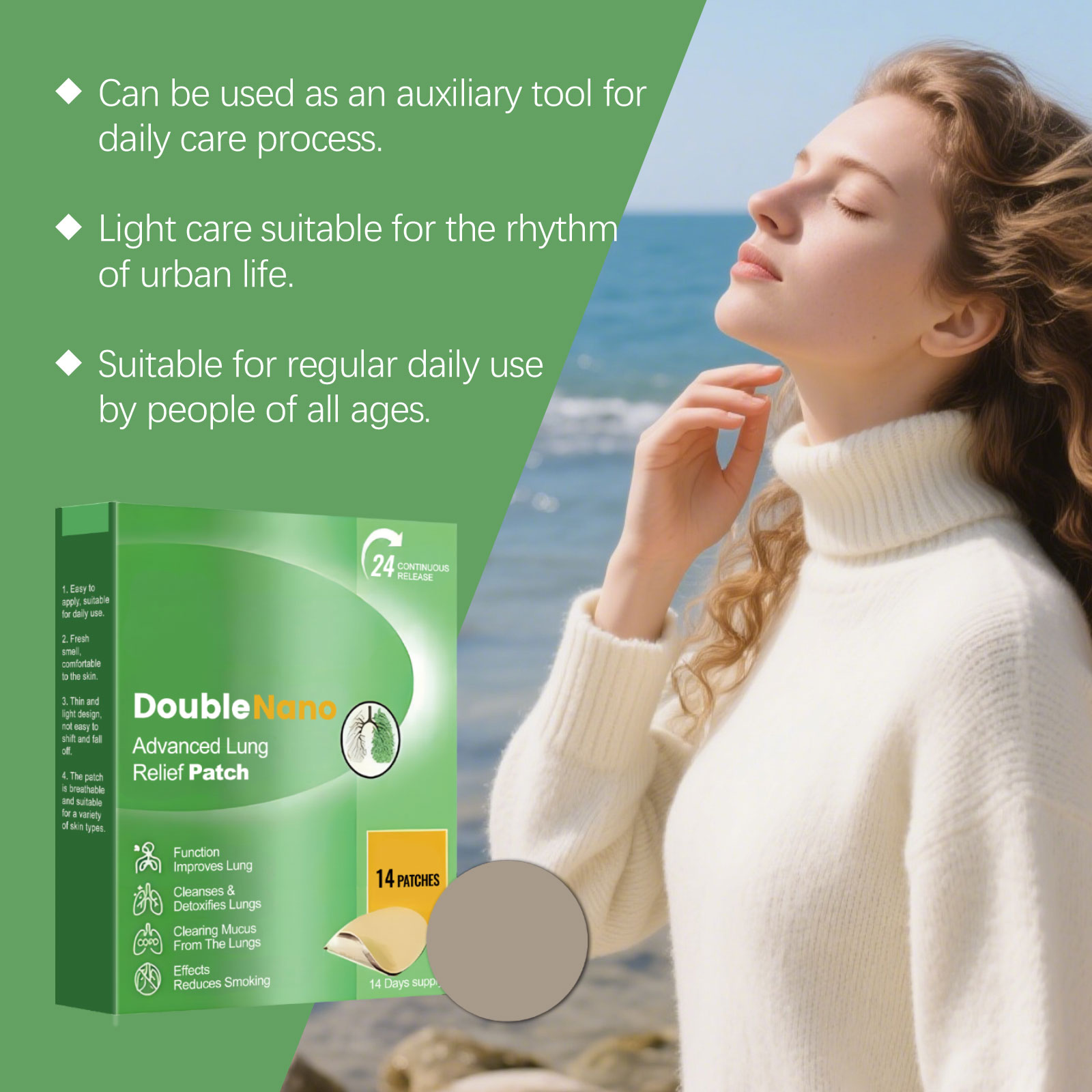 Herbal Care Patch Mild Herbal Formula Nourishing Comfort Daily Body Convenient External Care Patch