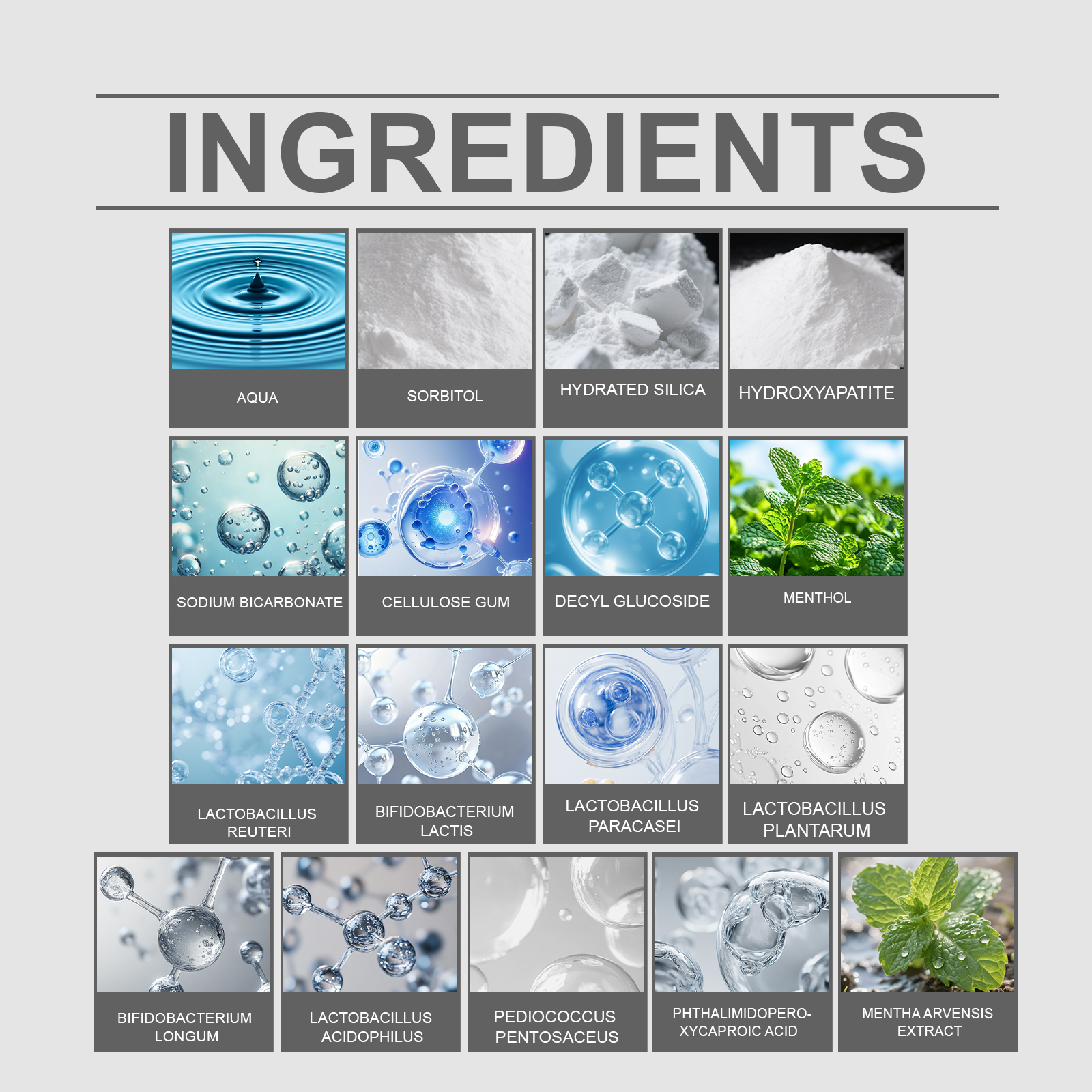 Purify Brighten Stainremove Toothpaste Contain Probiotics Mint Fresh Gentle Fine Foam
