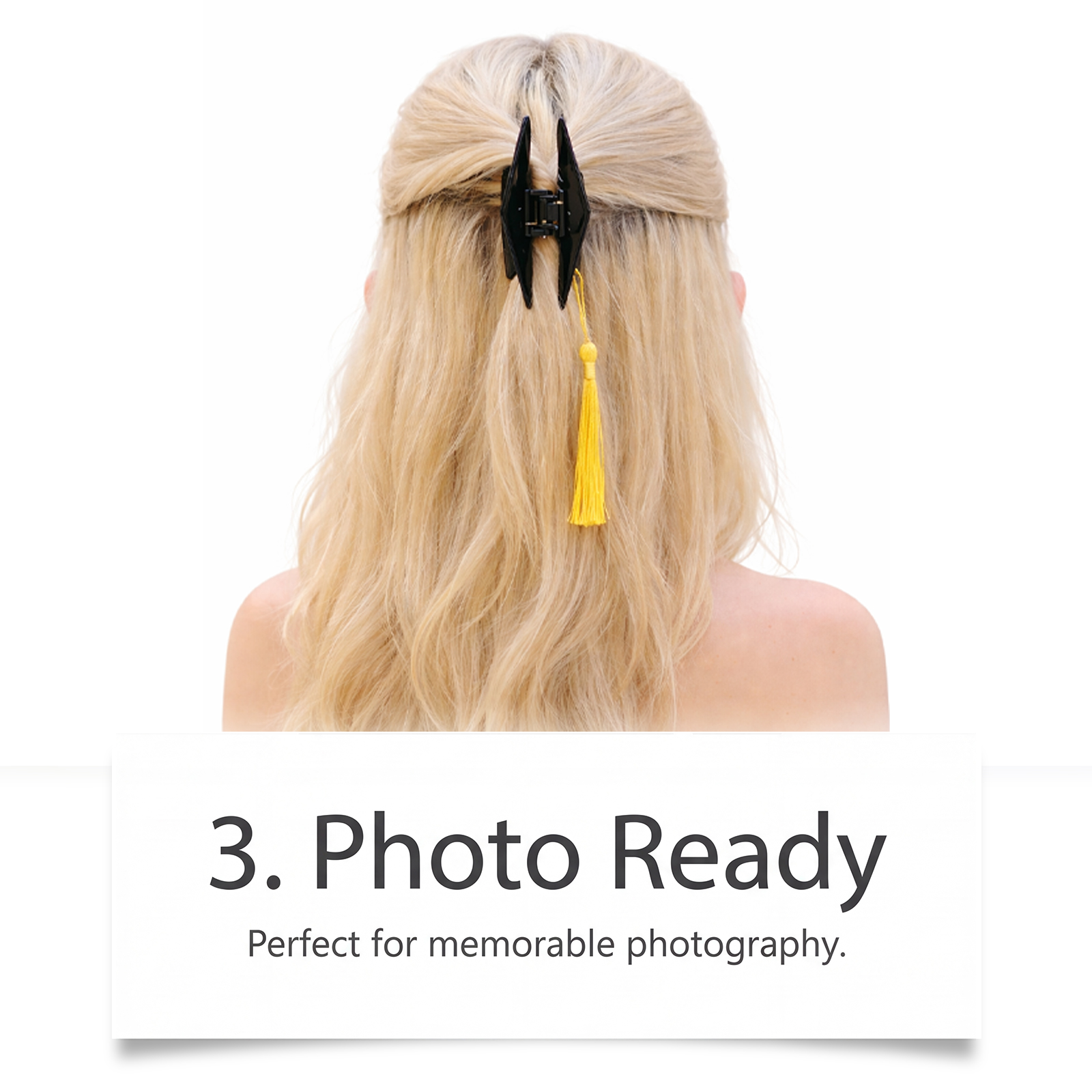 Graduation Cap Hair Claw Ladies Hair Clip Creative Headwear Strong Grip Jaw Clip Secure Styling Graduation Photo Accessory