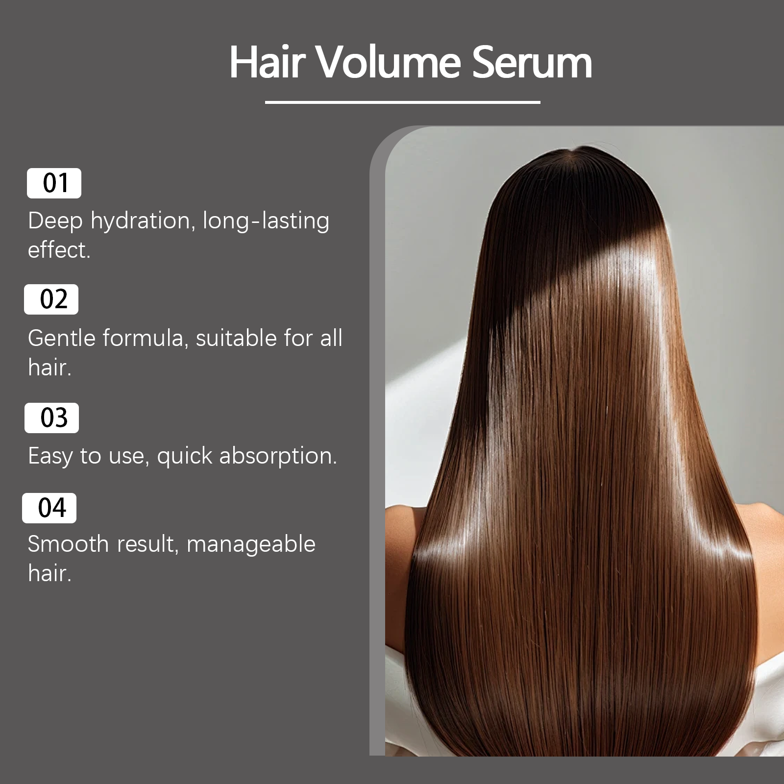Plant Hair Care Essence Oil Daily Refreshing Moisturizing Loosening Hydrating Plumping Softening Smoothing Silky Hair