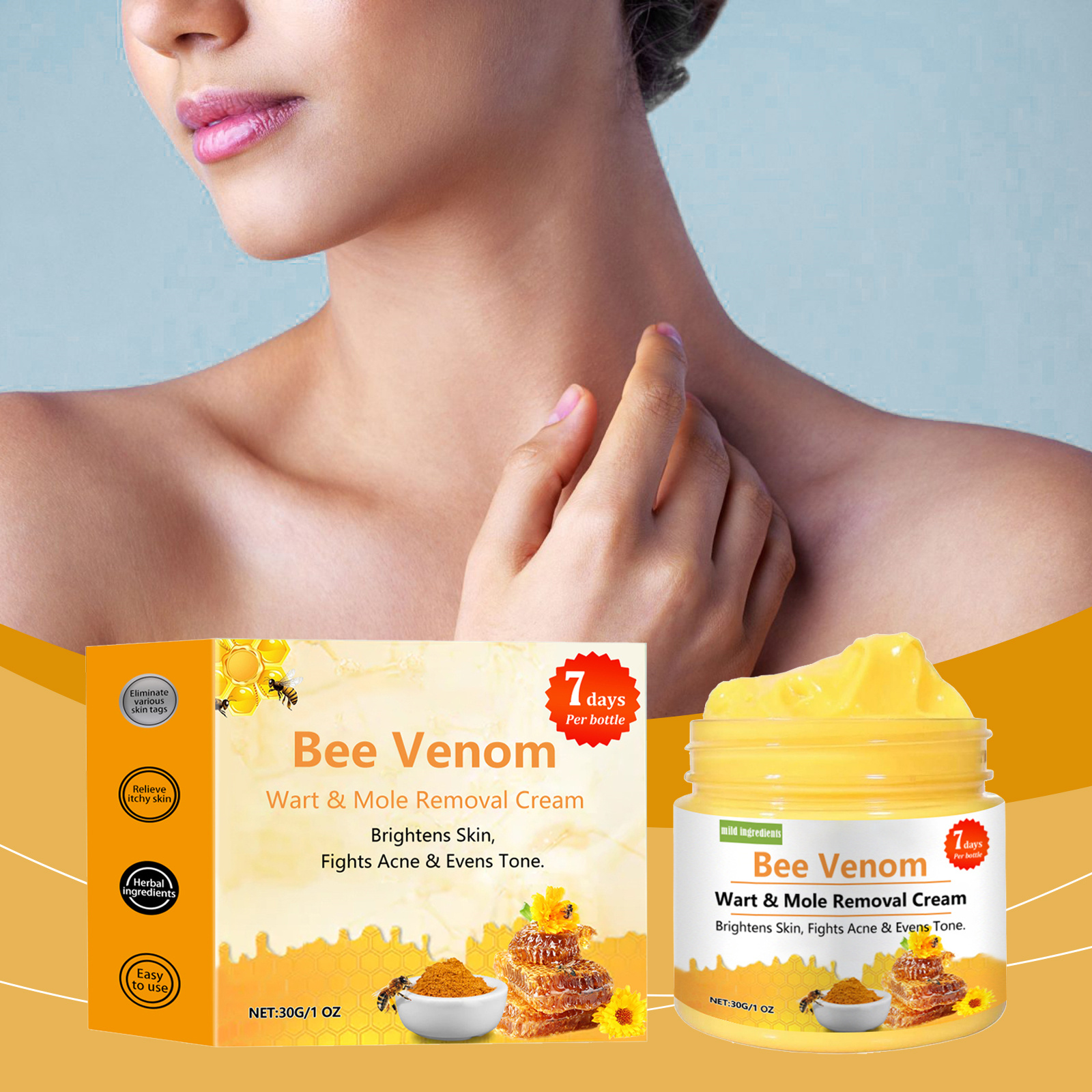 Bee Venum Skin Care Cream Mild Cleansing Conditioning Smooth Body Skin Care Lotion