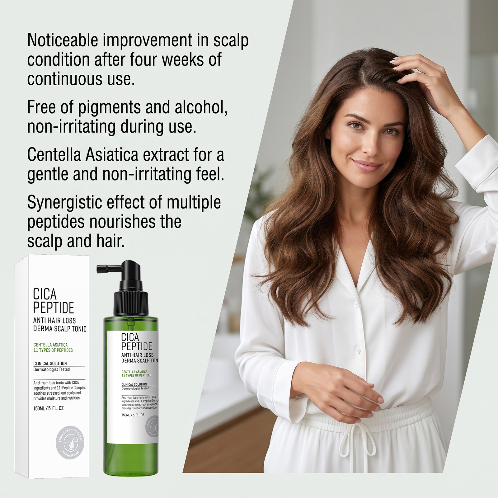 Scalp Care Liquid Mild Formula Daily Protect Scalp Fresh Texture Comfortable Nourish Hair Care Lotion