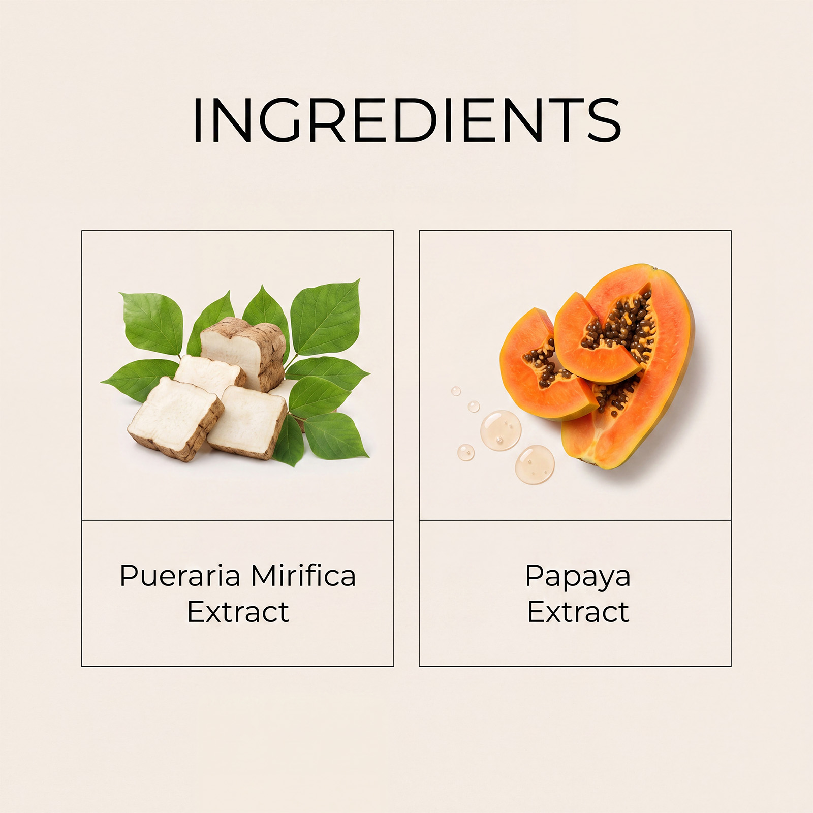 Papaya Oral Solution With Wild Pueraria Papaya Extract Liquid Easy Absorption Female Nourishing Health Care