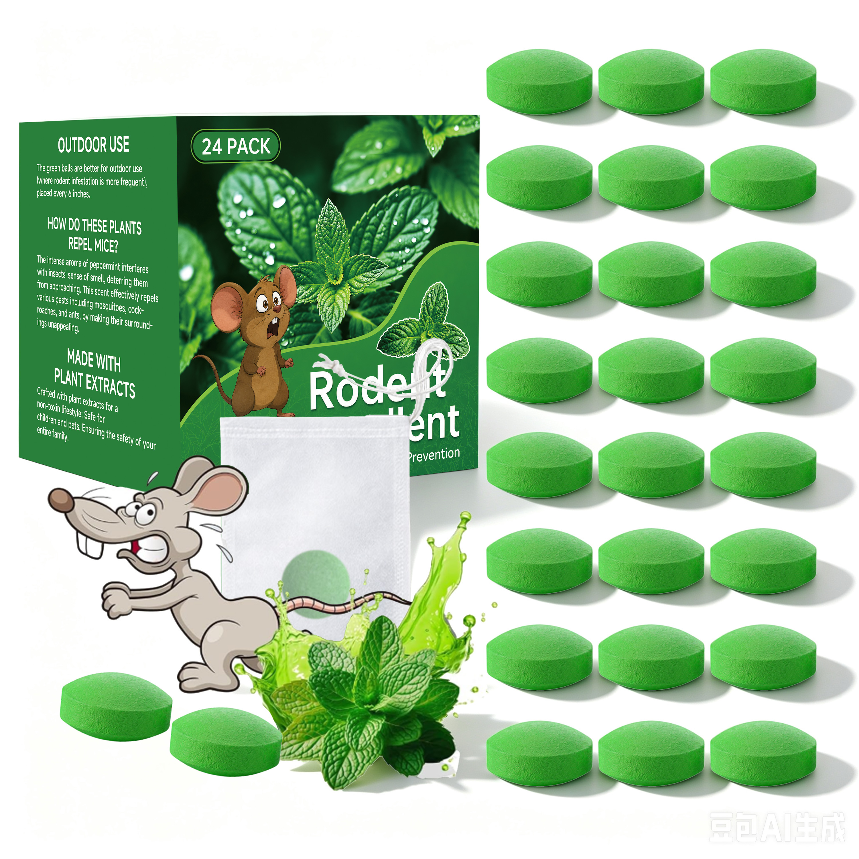 Rat Repellent Pellet Daily Household Odor Deterrent Anti Gnaw Portable Indoor Outdoor Warehouse Multi Scene