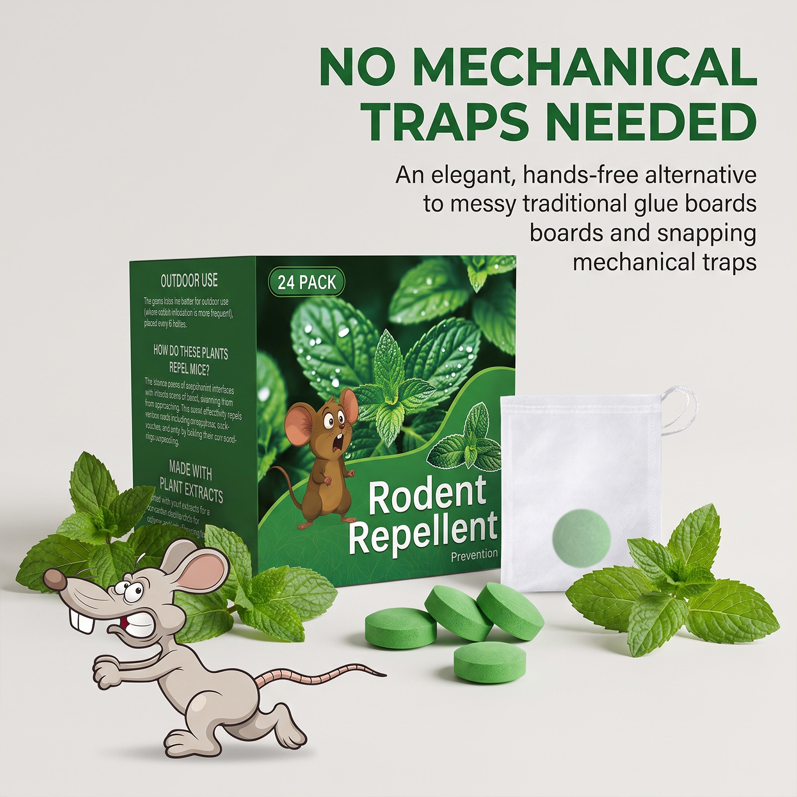 Rat Repellent Pellet Daily Household Odor Deterrent Anti Gnaw Portable Indoor Outdoor Warehouse Multi Scene