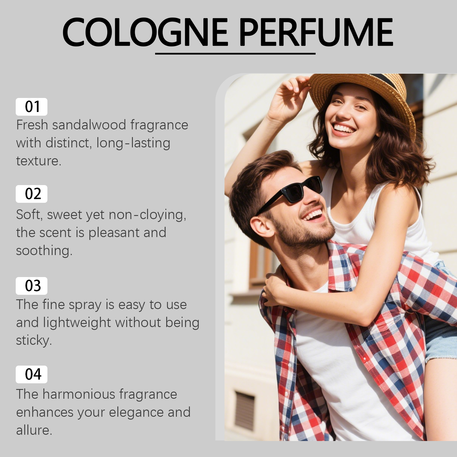Charming Cologne Perfume Fresh Natural Longlasting Unique Scent Daily Commute Date Romantic Glamorous Fragrance