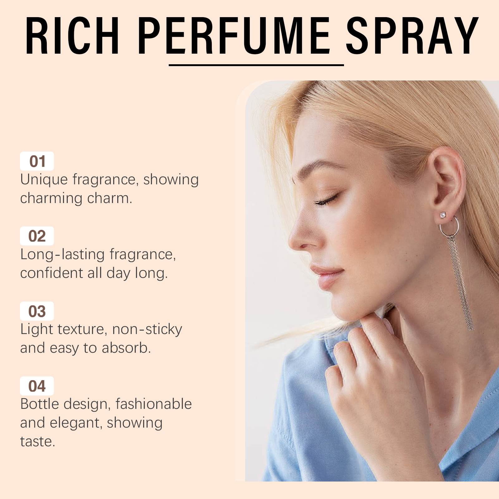 Rich Perfume Spray Lavender Floral Charming Fragrant Herb Fresh Longlasting Dating Portable Perfume
