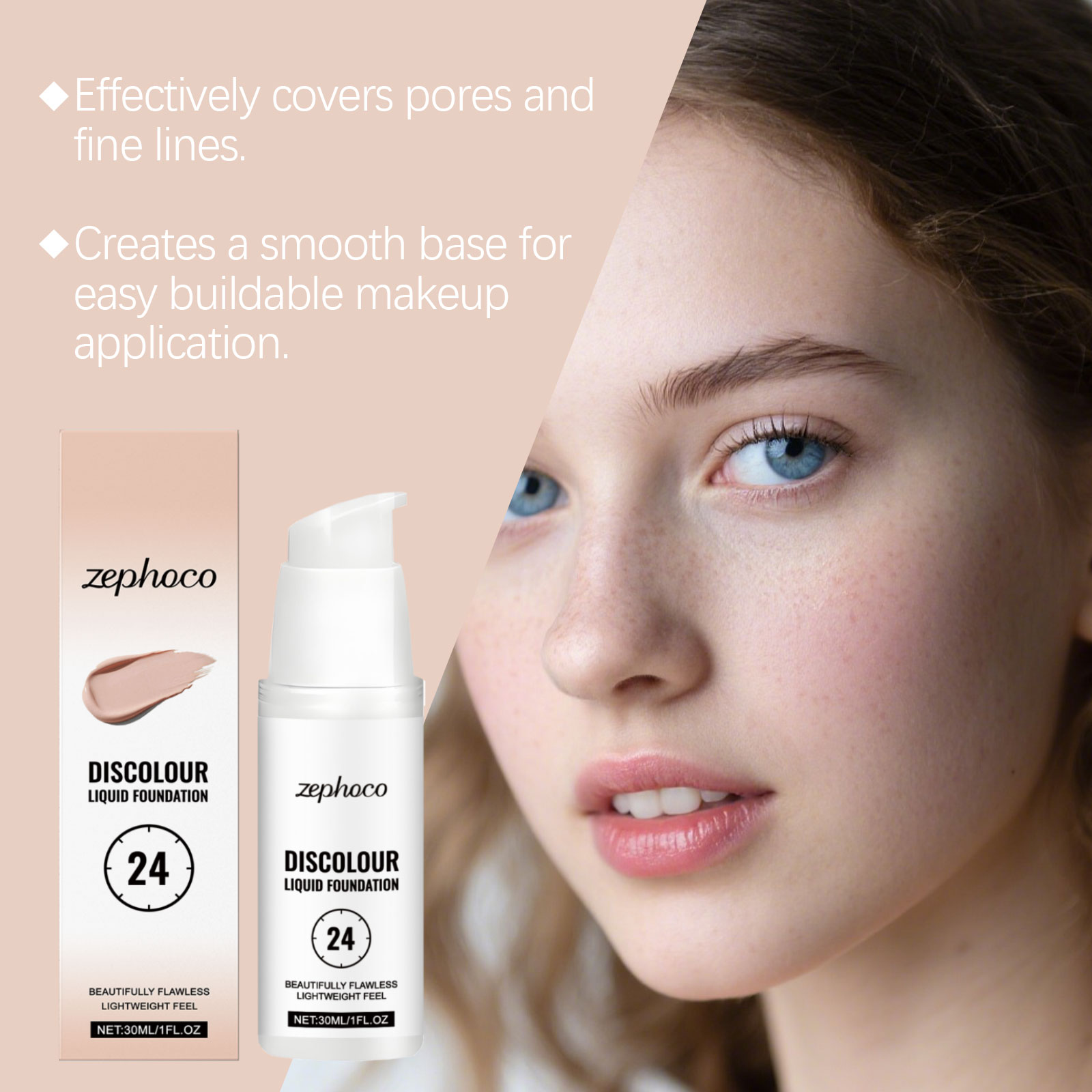 Moisturizing Color Changing Foundation Hydrating Natural Longwear Matte Sheer Concealer For Facial Makeup