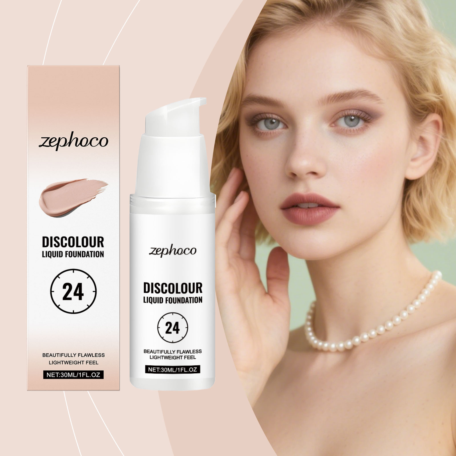 Moisturizing Color Changing Foundation Hydrating Natural Longwear Matte Sheer Concealer For Facial Makeup