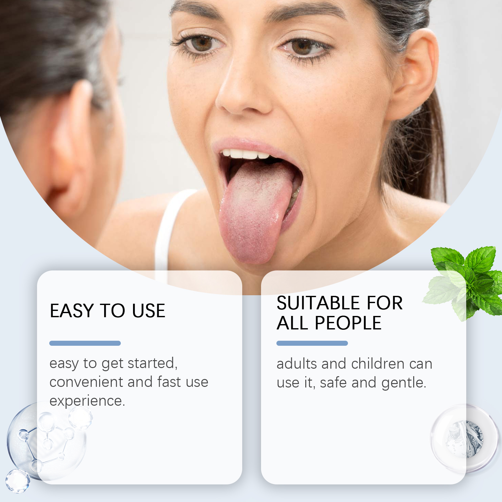 Tongue Cleaning Gel For Cleansing Refreshing Breath Removing Oral Odor Daily Oral Care